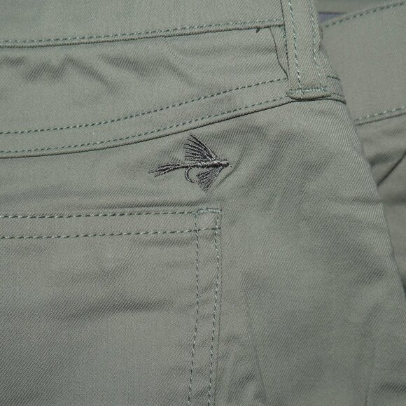 Orvis Out Of Office 5 Pocket Pants 40x30 Stretch Olive Green DWR Quick-Drying - Picture 12 of 15